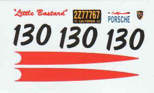 Porsche 550 Spyder No. 130 Decals