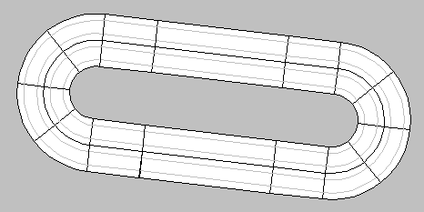 4-Lane Oval Micro Track