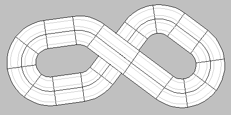 4-Lane Stretched Eight Micro Track