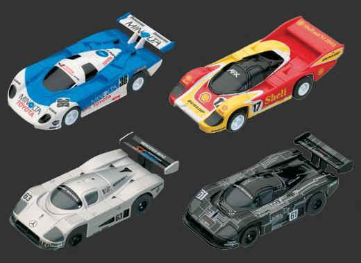 Tomy AFX Shell Porsche, Minolta Toyota & Mecedes C-9