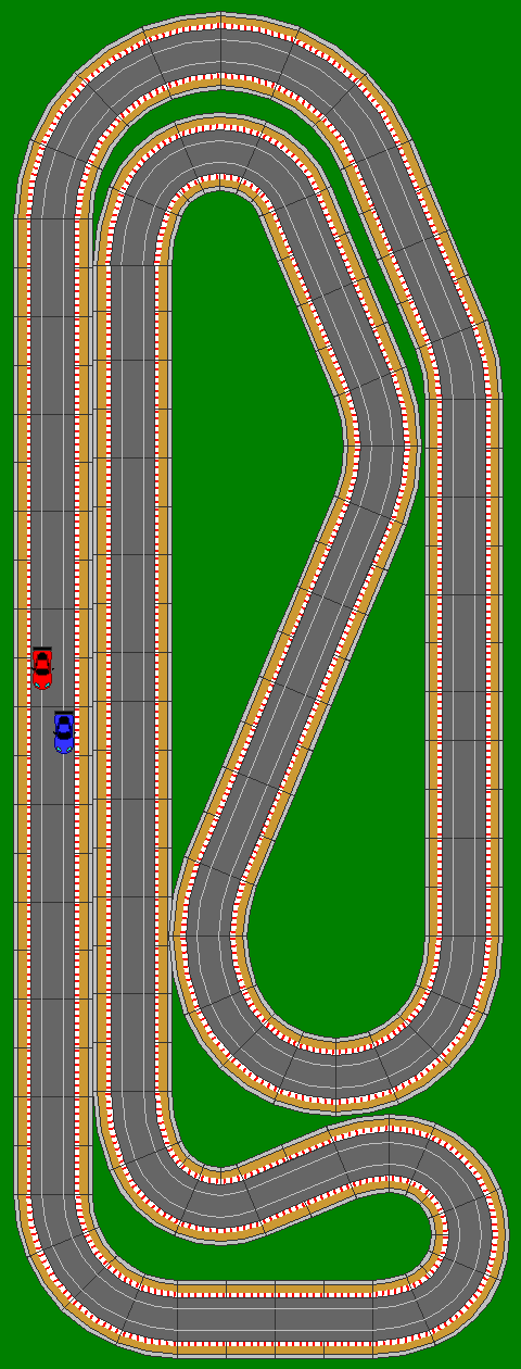 2-Lane Scalextric Sport 6x16 Foot Parkmoor Raceway